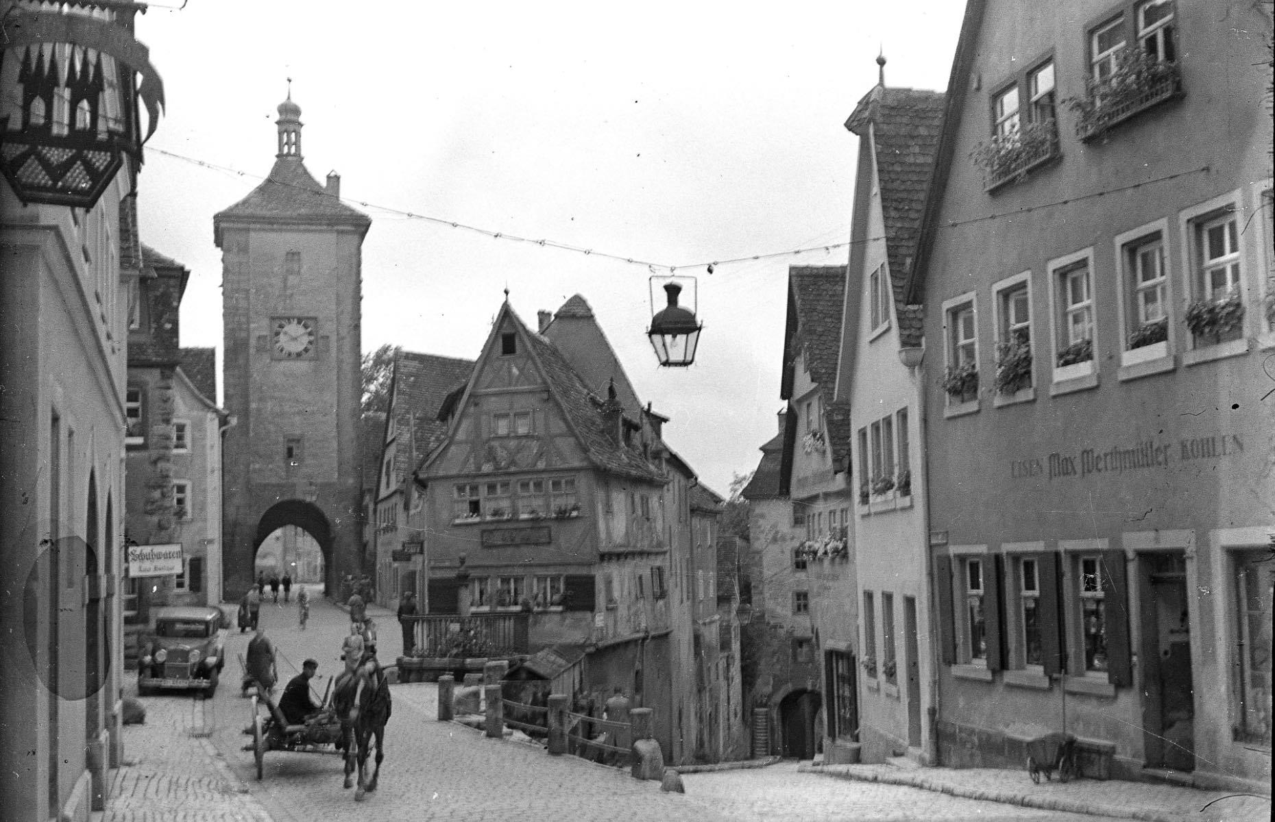 Then: Plönlein, Rothenburg ob der Tauber